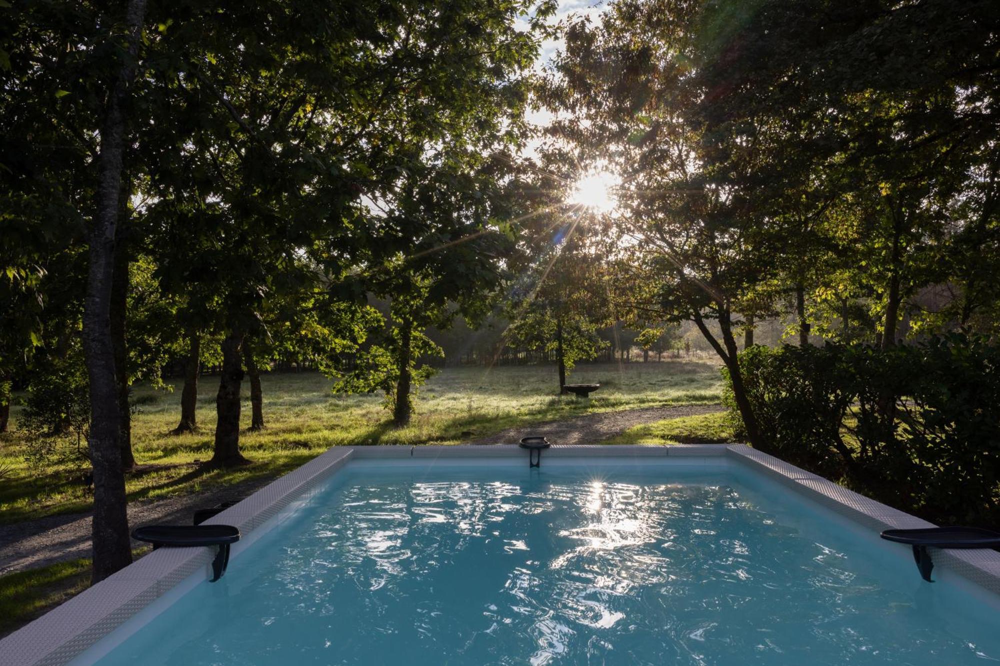 L Ost In Sensations -Hebergements Insolites Et Suites De Luxe Spa Sauna Piscine Foret Marcenais Exterior foto